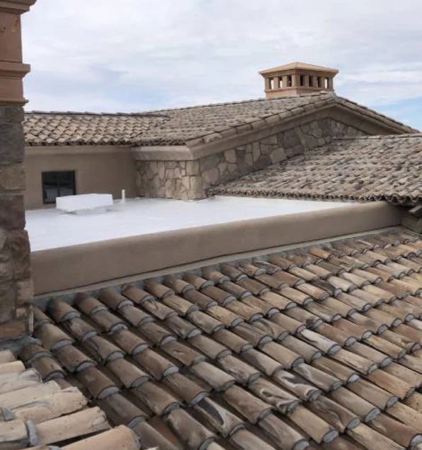 tile and foam roof